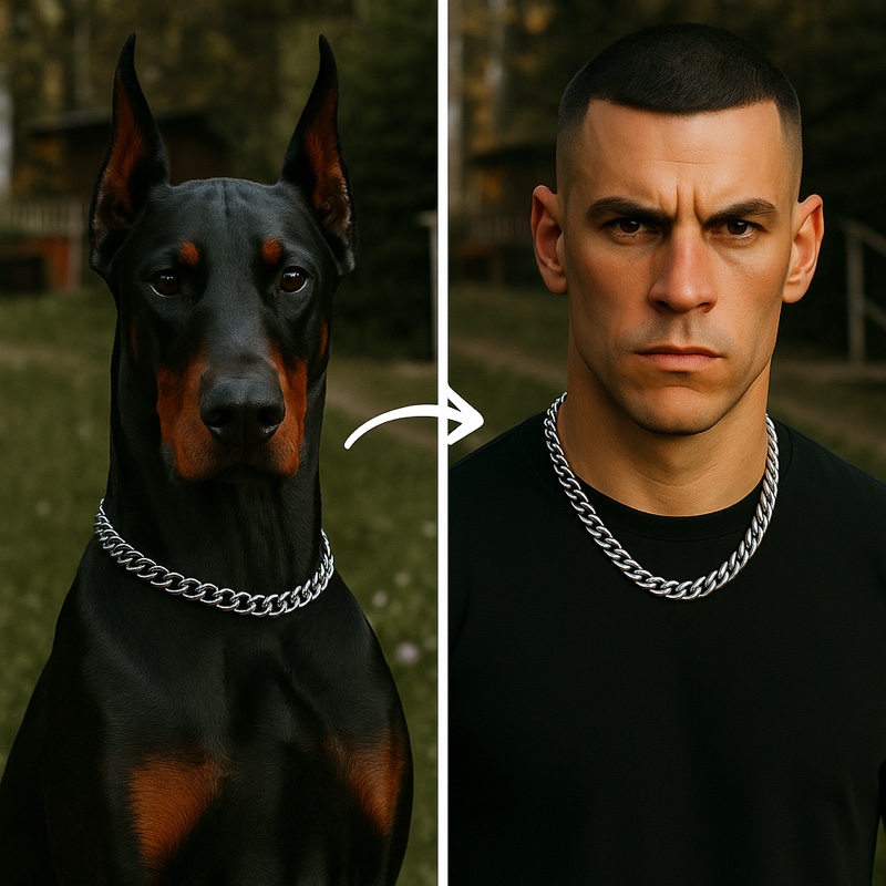 Dog to human transformation